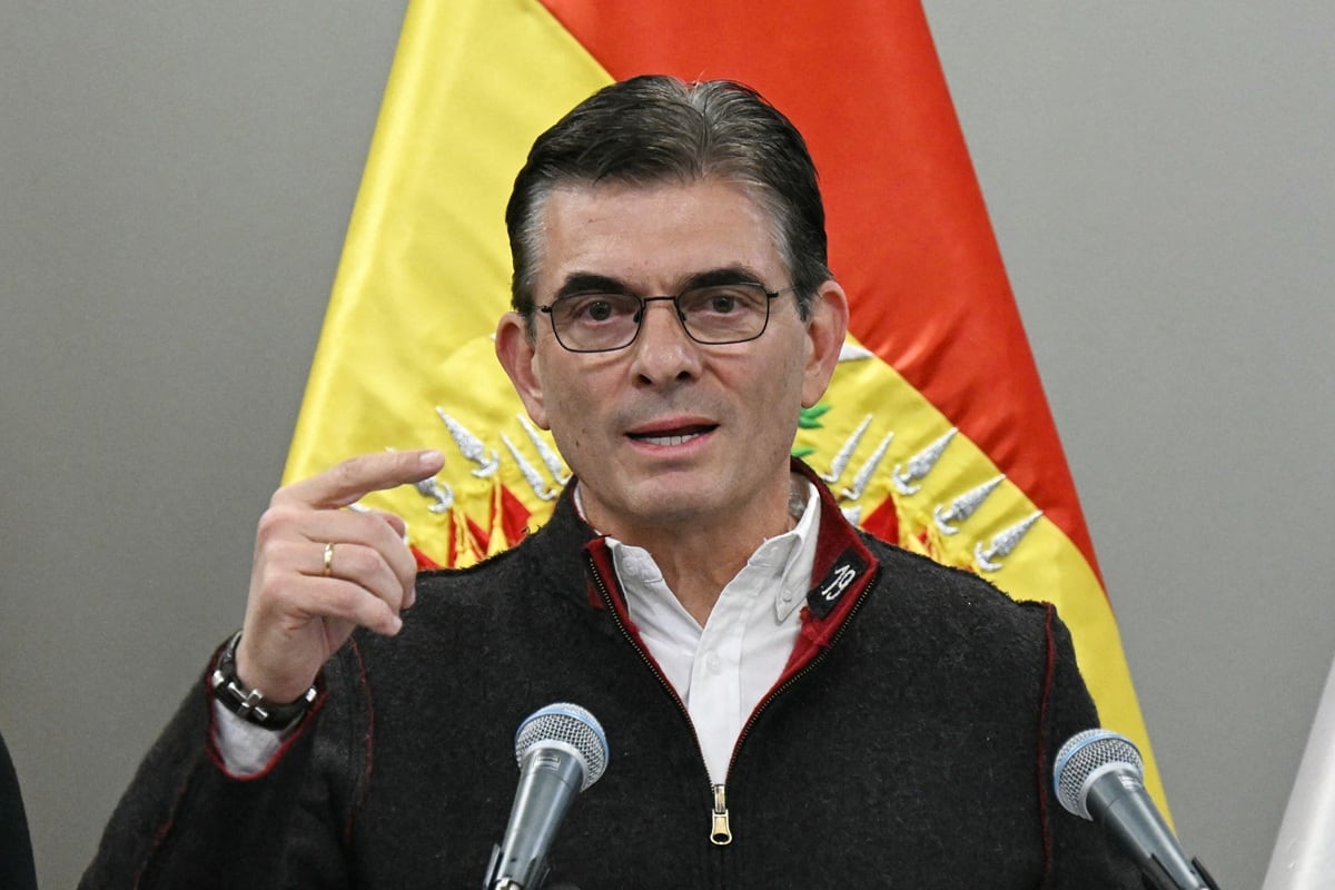 El mandatario enfrenta una fuerte crisis política y económica marcada por marchas, bloqueos y desabastecimiento en varias ciudades bolivianas. (AIZAR RALDES / AFP)