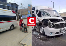 Concepción: choque frontal entre miniván y tráiler deja varios heridos en San Luis de Yaico