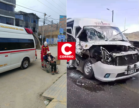 Concepción: choque frontal entre miniván y tráiler deja varios heridos en San Luis de Yaico
