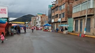 Importante avenida se convierte en sitio de feria en Puno 