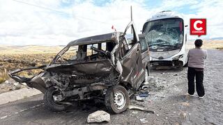 Cinco muertos tras un fatal accidente de tránsito en la vía Juliaca-Arequipa