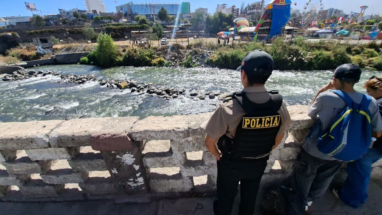 Hallan cadáver de un varón en el río Chili de Arequipa (Foto: GEC)
