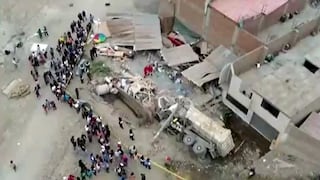 Camión cae sobre vivienda en Chosica y deja al menos dos fallecidos y varios heridos