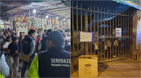 Ica: cierran temporalmente feria navideña de la Av. Cutervo por fallas de seguridad eléctrica