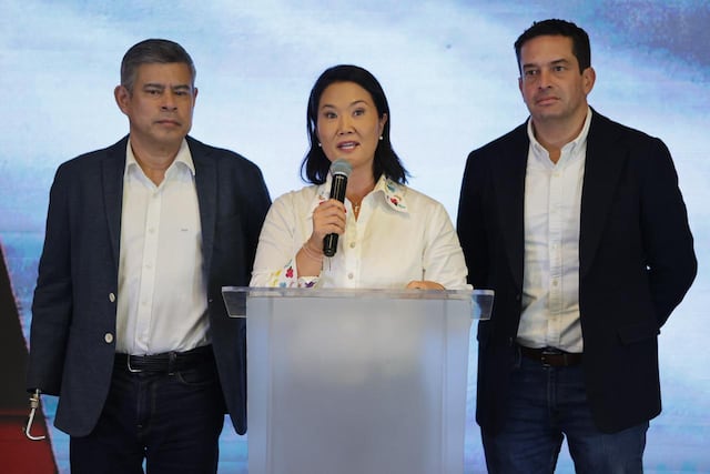 Keiko Fujimori se pronuncia tras conteo rápido y promete respetar la voluntad popular (Fotos: Hugo Pérez/GEC)