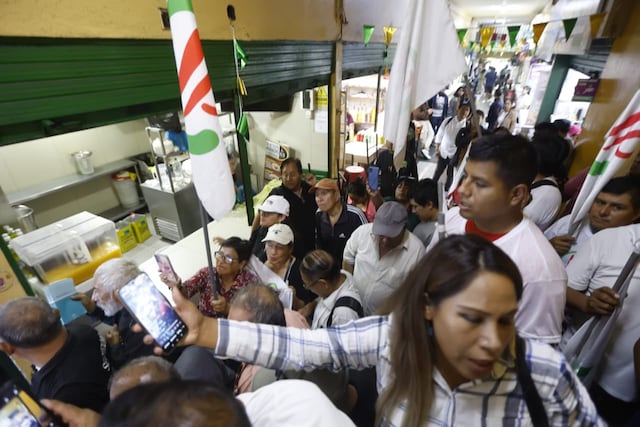 Roberto Sánchez en San Juan de Miraflores (Fotos: Jesús Saucedo/GEC)