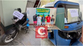 Desarticulan en Ica a banda que extorsionaba a mototaxista por la devolución de su vehículo