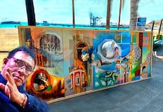 Artistas pintan mural para llamar al rescate de los monumentos históricos en Paita