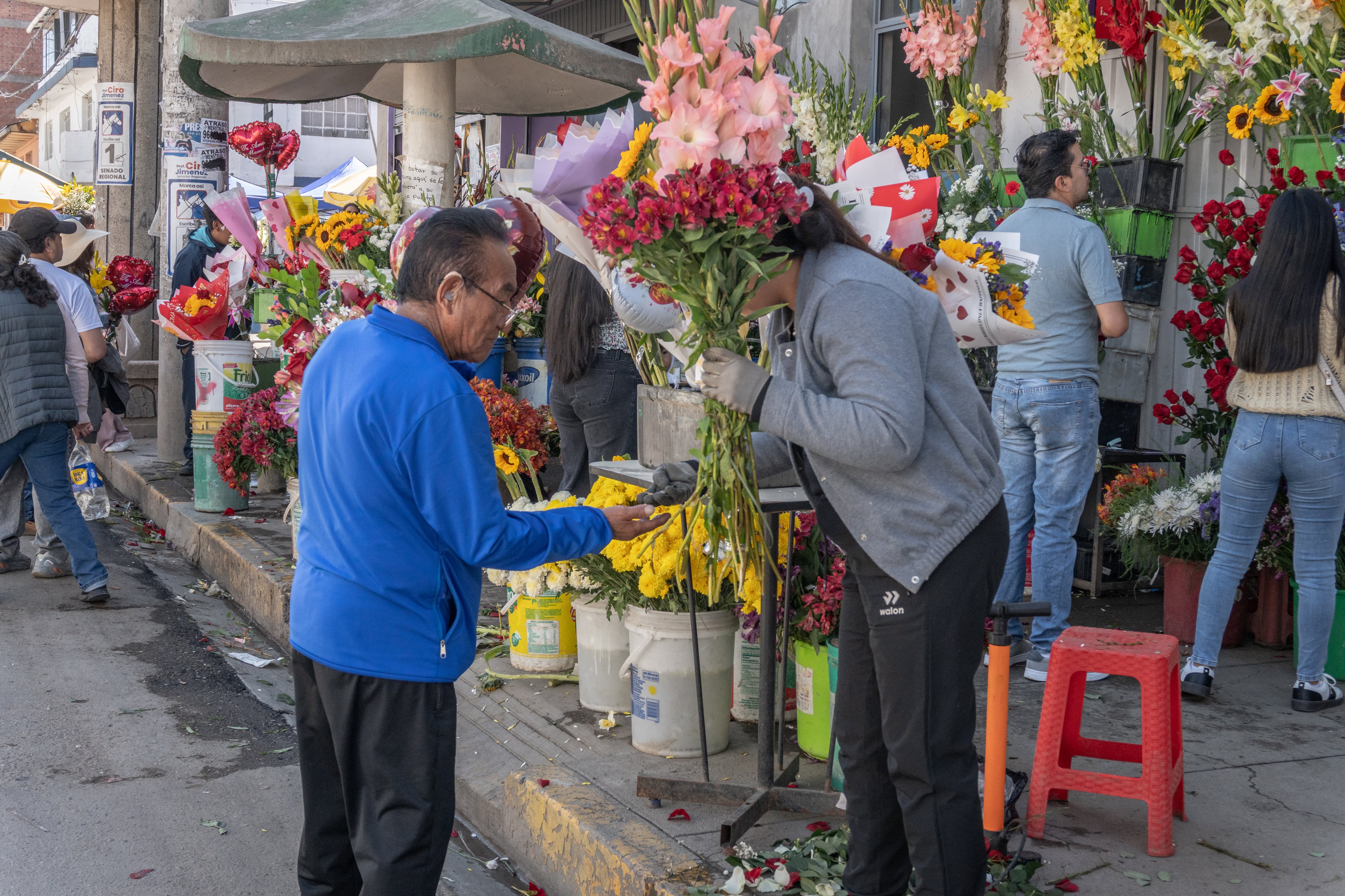 Venta de flores a la orden del día.