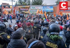 Violencia y enfrentamientos durante mitin de Keiko Fujimori en Huancayo (FOTOS)