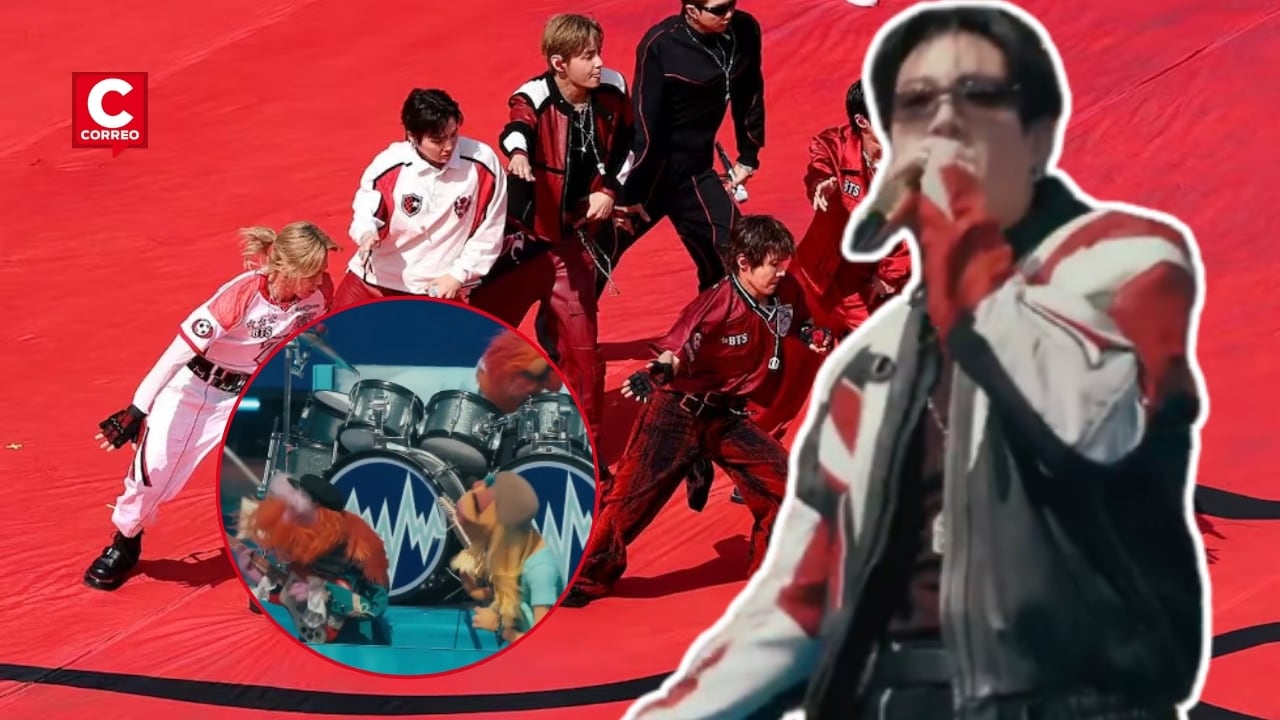 BTS y Los Muppets hicieron vibrar el show de medio tiempo durante clausura del Mundial 2026. Composición: Diario Correo.