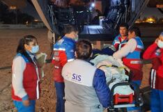 Hacen traslado aéreo de menor de 13 años en estado crítico de Arequipa a Lima
