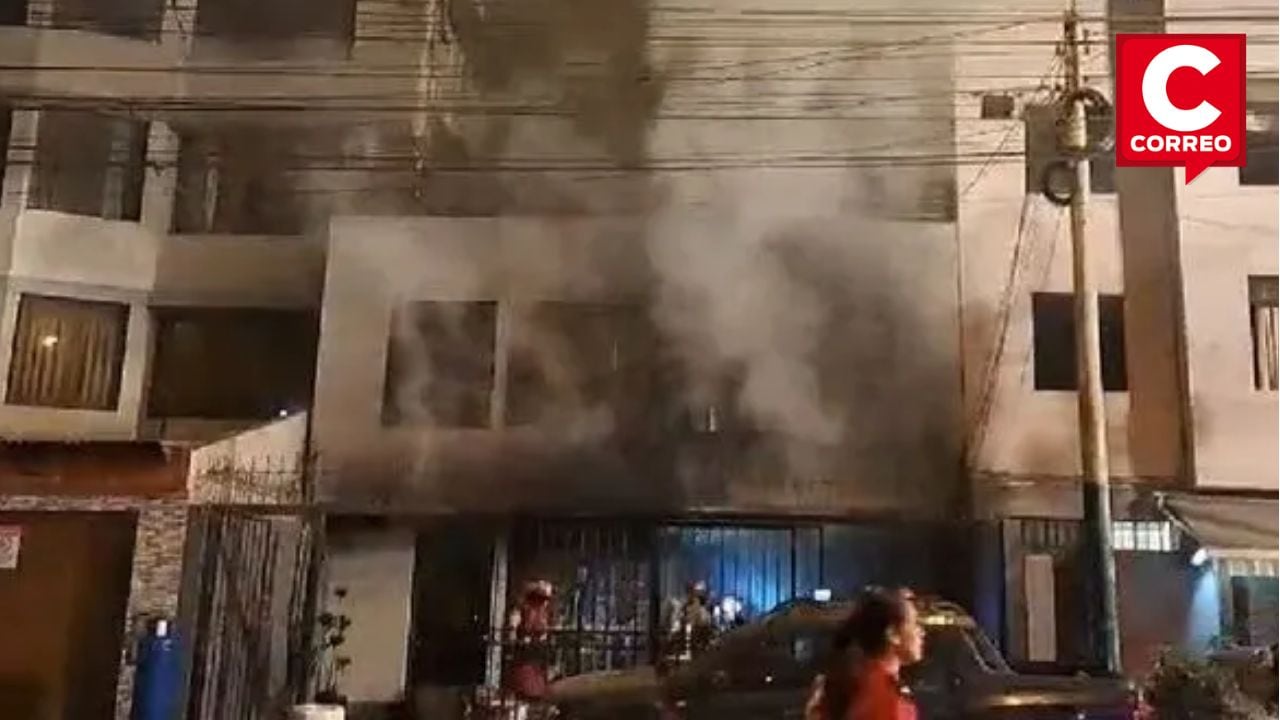 Lavandería en Surco se incendia y deja cinco heridos. Foto: RPP
