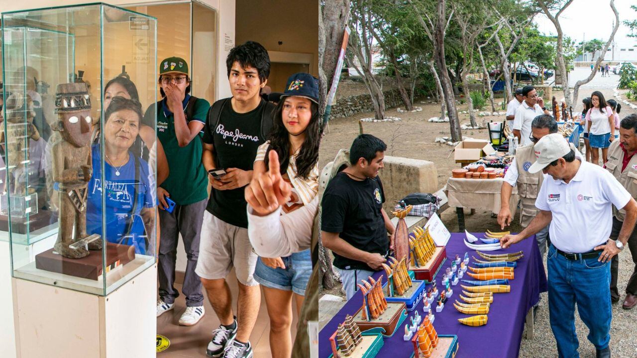 Visitantes recorrieron el Museo de Sitio de Chan Chan. Además, las familias disfrutaron de platos y bebidas típicas de la región.