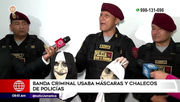 Criminales usaban chalecos y máscaras de Policías