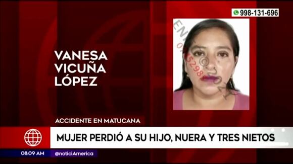 Accidente en Matucana: Pierde familiares