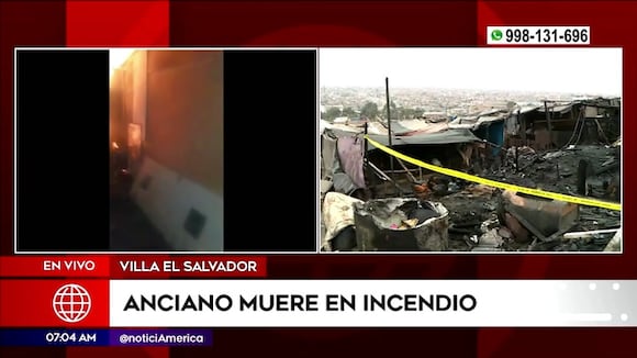 Anciano muere en Incendio