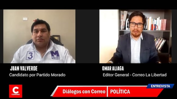 Entrevista al candidato al Congreso Juan Valverde por el Partido Morado en la región La Libertad