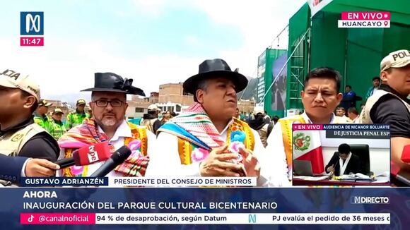 Declaraciones de Gustavo Adrianzén sobre aprobación de Dina Boluarte