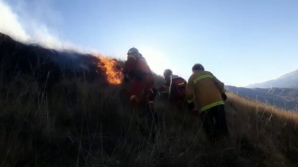 Incendio Forestal Cusco. Vídeo: J. Sequeiros