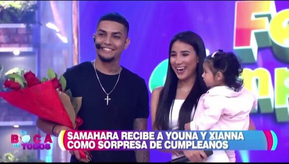 Samahara Lobatón recibe sorpresa de Youna