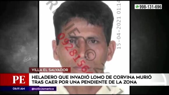 Hombre muere al caer por pendiente del lomo de Corvina