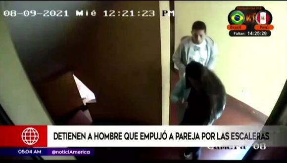 Santa Anita: detienen a sujeto que empujó a su pareja por las escaleras