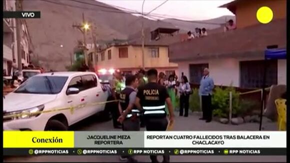 Cuatro hombres fueron asesinados en Chaclacayo
