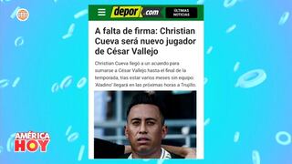 Brunella Horna sorprendida por el posible fichaje de Christian Cueva por César Vallejo (VIDEO)