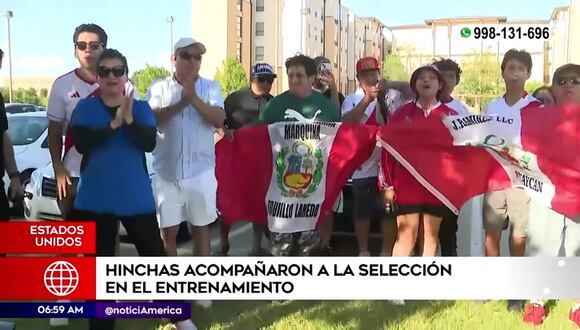 Peruanos apoyan a la selección en Estados Unidos