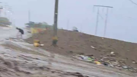 Se activa la quebrada "La Palmera" en La Esperanza