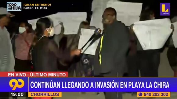 Invasor en playa La Chira: “Acá no hay traficante de terreno” - Latina TV