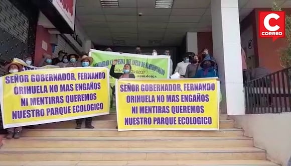 Protestan pidiendo parque ecológico en JUnín