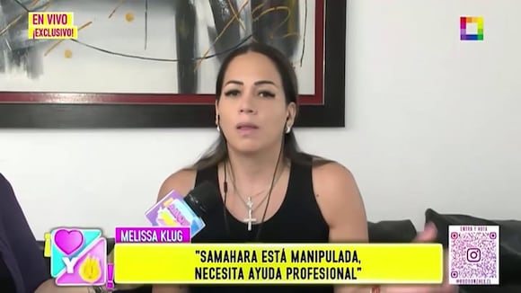 CORREO | Samahara Lobatón quiere ir a terapia, afirma Melissa Klug: Me ha dicho que se va a alejar de ese hombre