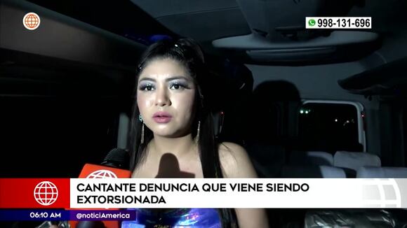 Cantante Flor Javier es extorsionada