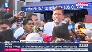 Padres increpan al alcalde de Los Olivos y exigen mayor seguridad en colegios