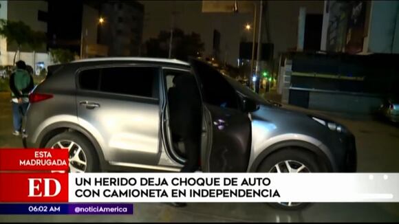 Un herido tras choque en Independencia