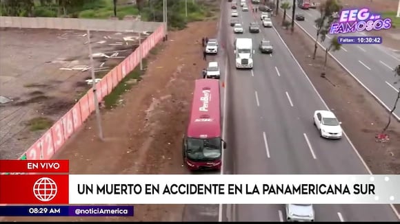 Accidente en la Panamericana Sur deja un muerto