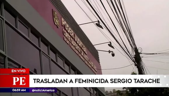 Feminicida Sergio Tarache es trasladado a pasar control de identidad