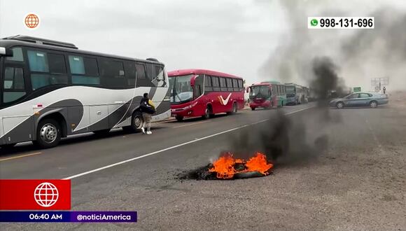 Tacna: manifestación de colectiveros