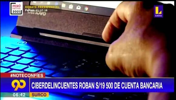 Ciberdelincuentes se llevan más de 19 soles
