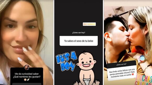 Deyvis Orosco y su bebé