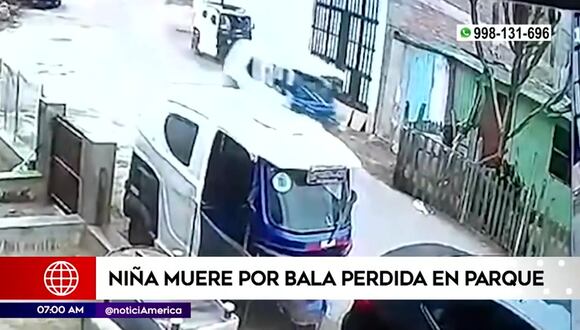 Niña de 8 años muere por bala perdida en parque ubicado en Chorrillos