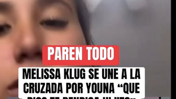 CORREO | Melissa Klug le dedica emotivo mensaje a Youna en live de TikTok