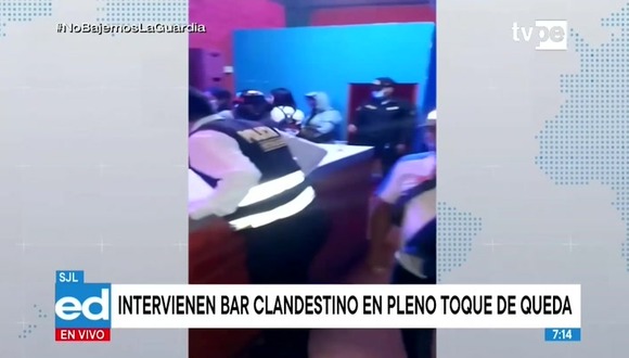 Intervienen bar clandestino en San Juan de Lurigancho