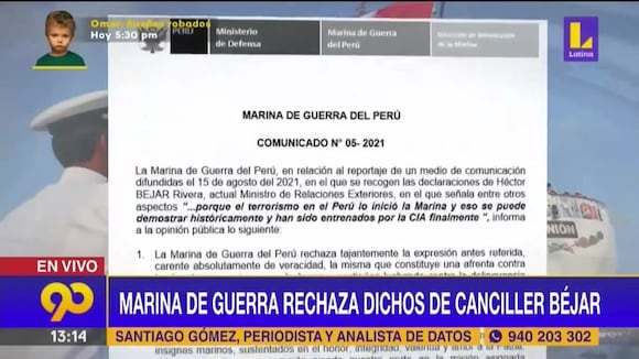 Marina de Guerra rechaza los comentarios de