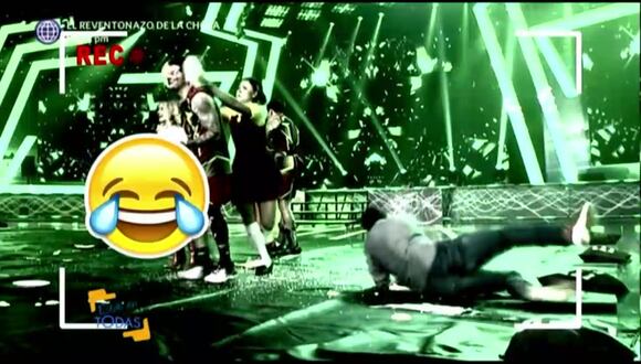 Gian Piero Díaz tuvo aparatosa caída en EEG