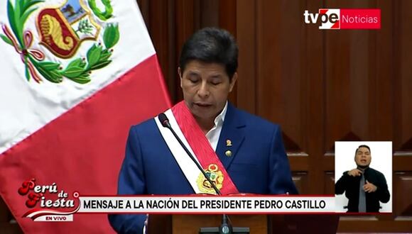 Mensaje a la Nación del presidente Pedro Castillo 2