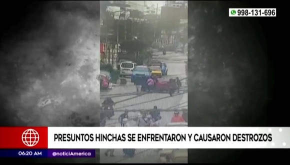 Presuntos hinchas se enfrentaron