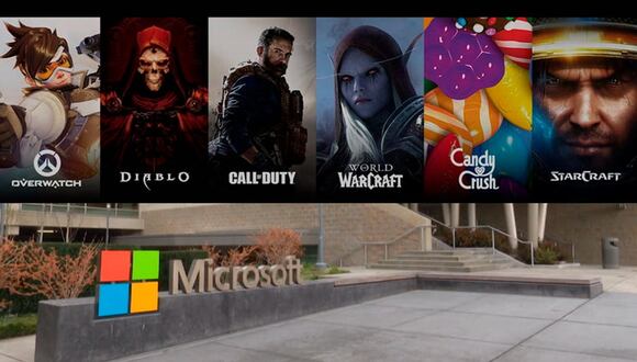 Microsoft busca comprar Activision Blizzard por 69 mil millones de dólares